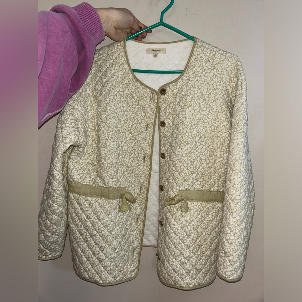 madewell quilted jacket / light coat / sweater